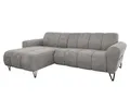 Produktbild: Beautysofa Ecksofa mit schwarzen Metallbeinen VOLARE MINI, mit modernem Design und hohem Sitzkomfort, ohne Schlaffunktion
