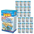 Produktbild: Peo's Mikrowellen Popcorn - Gesalzen/Salzig - 72er Vorteilspack, 24 Schachteln mit 3 x 100g Inhalt, Popcorn Mais süßigkeiten für die Karneval, Party, Filmsnack, Kinoabend…