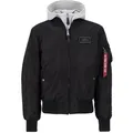 Produktbild: Alpha Industries Bomber Jacke MA 1 D-Tec schwarz / grau 3XL
