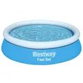 Produktbild: Fast Set Pool Aufblasbar Rund 183x51cm Blau Schwimmbad Schwimmbecken Bestway