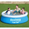 Produktbild: Bestway Schwimmbad schneller Set aufblasbar um 183 x 51 cm blau