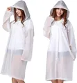 Produktbild: Tosean 2 Stück Regenponcho Regencape Wiederverwendbar Regenmantel mit Kaputze