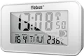 Produktbild: MEBUS 51461 - Funkwecker digital, Mondphasenanzeige, weiß