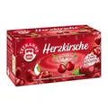 Produktbild: Teekanne Herzkirsche, 12er Pack (12 x 20 Doppelkammerbeutel) | Früchtetee | Herzige Komposition | Rainforest Alliance