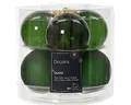Produktbild: Weihnachtskugeln Glas 6cm x 6 Stück Christbaumkugeln Set Piniengrün tannengrün - waldgrün - weihnachtsgrün