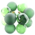 Produktbild: Christbaumkugeln Pine Green dunkelgrün transparent Ø 6 cm aus Glas - 6er Set