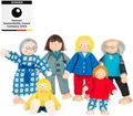 Produktbild: goki Biegepuppe Biegepuppen-Set (Set, 6-tlg), 3 Generationen