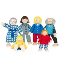 Produktbild: Goki SO218 - Biegepuppen City Familie, 1 Stück, ca. 10cm, NEU OVP