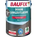 Produktbild: BAUFIX Dekor Langzeitlasur anthrazitgrau seidenmatt, 5 Liter, Holzlasur - Grau
