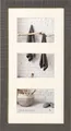 Produktbild: grauer Galerie-Holzrahmen HOME 3 Fotos 10x15 cm