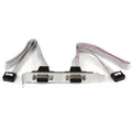 Produktbild: StarTech.com 2 Port 16in DB9 Serial Port BRacket to 10 Pin Header - DB9 bRacket