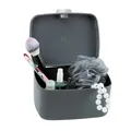 Produktbild: Wenko-Wenselaar GmbH & Co. KG WENKO Barcelona Badbox, Aufbewahrungsbox für das Bad und den gesamten Haushalt, Maße (B x H x T): 19,5 x 11 x 16 cm, anthrazit 23981100
