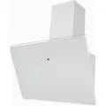 Produktbild: Dunstabzugshaube kopffreie Schräghaube 60 cm Glas Weiß LED Respekta - Weiß