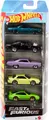 Produktbild: Hot Wheels Fast & Furious Spielzeugautos, Set aus 5 Die-Cast-Fahrzeugen im Maßstab 1:64, inspiriert von und bekannt aus der Filmreihe, JDR19