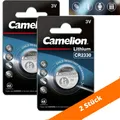 Produktbild: 2 x CR 2330 3V Lithium Batterie 2330 Knopfzelle 260mAh ø23 x 3,0mm von Camelion