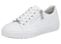 Produktbild: Sneaker RIEKER, Damen, Gr. 42, weiß, Leder, Schuhe Sneaker, mit Memosoft-Innensohle, Freizeitschuh, Halbschuh, Schnürschuh
