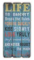 Produktbild: Levandeo® Holzbild, Wandschild mit Spruch Holzschild Wandobjekt Bild Holzbild Shabby