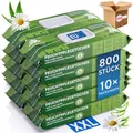 Produktbild: Harmony Care® Premium Feuchttücher für Erwachsene für die alltägliche Pflege – XXL Feuchtpflegetücher extra dick mit hautschonenden Extrakten - Intimpflegetücher Alkohol- und Parabenfrei - 800 Stück