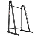 Produktbild: K-Sport: Langhantelablage mit Absicherung bis 280kg belastbar I Squat-Rack I Hantel-Ablage mit 8-Stufen Hakenleiste I Kniebeugenstaender, inkl. E-Book