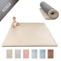 Produktbild: Hakuna Matte Wolkenweiche Spielmatte Baby 200x150x2,5cm, beige – Teppich für Kinderzimmer mit hochwertigem Memory-Schaum – Krabbelmatte Baby mit Rutschfester Unterseite – Krabbeldecke, Tatami Matte