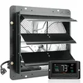 Produktbild: VEVOR Abluftventilator, 356 mm,Temperatur-Feuchtigkeitsregler, EC-Motor, 1024 CFM, Wandlüfter mit variabler Geschwindigkeitsregelung zur Wandmontage, Belüftung und Kühlung für Gewächshäuser, Garagen