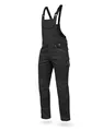 Produktbild: WÜRTH MODYF Arbeitslatzhose Stretch X - professionelle Arbeitshose für Herren - Latzhose mit Reißverschluss - in der Größe 58 in Schwarz