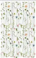 Produktbild: Abakuhaus Duschvorhang Badezimmer Deko Set aus Stoff mit Haken Breite 120 cm, Höhe 180 cm, Blumen Herb Flowers Aquarelle