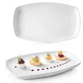 Produktbild: Sänger Servierplatten, Weiß, Keramik, 2-teilig, Rechteckig, 19x3x29.5 cm, kratzfest, Tischkultur & Servieren, Servierplatten