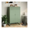 Produktbild: skølm Kommode Izar aus Metall (Mintgrün), Highboard mit Doppeltür & höhenverstellbare Einlegeböden grün 125 cm