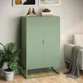 Produktbild: skølm Izar Sideboard 80 cm breit, Mintgrün, 3 Fächer, Doppeltüren, Metall