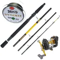 Produktbild: WFT Penn Norwegen Angeln komplett Set Rute & Rolle & Schnur - Norwegen Combo 4