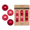 Produktbild: Weihnachtskugeln Glas 8cm 12 Stück - matt & glänzend - Christbaumkugeln Weihnachtsbaumkugeln für Weihnachten - Christbaumschmuck & Weihnachtsbaumschmuck Beere Rosa Mix - Gentle Pink