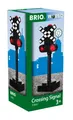 Produktbild: Brio World Eisenbahn Zubehör Blinkendes Bahnsignal 33862