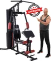 Produktbild: Miweba Sports 50in1 Kraftstation MK500 Pro | Fitness Station Zuhause - 60kg Gewichte - Latzug, Arm- & Bein Training, Butterfly, Bankdrücken, Rudern