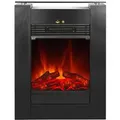 Produktbild: EL Fuego Elektrokamin Tessin Schwarz mit Heizung dimmbar 1,8 kW