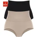 Produktbild: Formslip PETITE FLEUR, Damen, Gr. 32/34, schwarz (schwarz, beige), Obermaterial: 65% Baumwolle, 20% Elasthan, 15% Polyamid, unifarben, Unterhosen Formslip, aus elastischer Baumwolle, Shape wear