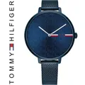 Produktbild: Original TOMMY HILFIGER Damenuhr ALEXA 1782159 in blau mit Milanaisearmband, NEU