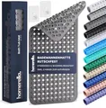 Produktbild: homerella® Badewannenmatte rutschfest 88x39cm, INKL. HAKEN, Rutschfeste Badematte BPA frei, Duschmatte rutschfest, Antirutschmatte Badewanne, Rutschmatte Badewanne, schimmelresistent&maschinenwaschbar