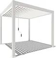 Produktbild: Weide Classic | Pergola Aluminium freistehend | 3 x 3 M | Lamellendach weiß
