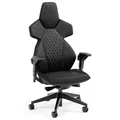 Produktbild: noblechairs Dawn Gaming Stuhl Schwarz – Ergonomischer Schreibtischstuhl mit klappbaren Armlehnen, Synchronmechanik, Kunstlederbezug, Lordosenstütze, Universalrollen