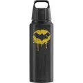 Produktbild: SIGG - Alu Trinkflasche - WMB Pathfinder Batman - ClimatePartner Zertifiziert - Für Kohlensäurehaltige Getränke Geeignet - Auslaufsicher - Federleicht - BPA-frei - Black mit Aufdruck - 1L
