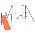 Produktbild: vidaXL Schaukelset mit Rutsche und 3 Sitzen Orange