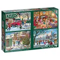 Produktbild: Falcon de Luxe Family Time at Christmas 4X 1000 Teile