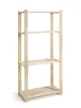 Produktbild: Grundregal 170 x 80 x 40 cm Fichte 4 Holzböden, max. Belastung 200 kg