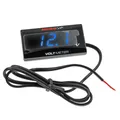 Produktbild: Universal Motorrad KOSO Volt Meter SUPER SLIM Spannungsanzeige Roller Quad blau