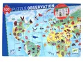 Produktbild: Djeco - Entdeckerpuzzle: World's animals + booklet - 100 pcs