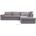 Produktbild: Konsimo - impera Gemütliches Ecksofa 4/5 Sitzer rechts aus Cordbezug, grau