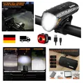 Produktbild: Deilin Fahrradlicht Set USB Aufladbar Wasserdicht 3 Modi