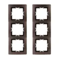 Produktbild: Kopp Parıs Abdeckrahmen 3-Fach für Lichtschalter Steckdose Rahmen  2 Er P