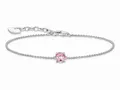 Produktbild: Thomas Sabo Essentials A2156-051-9-L19V Armband - mit großem Zirkonia - Silber & Zirkonia - Rosa-Pink - 16 bis 19 cm